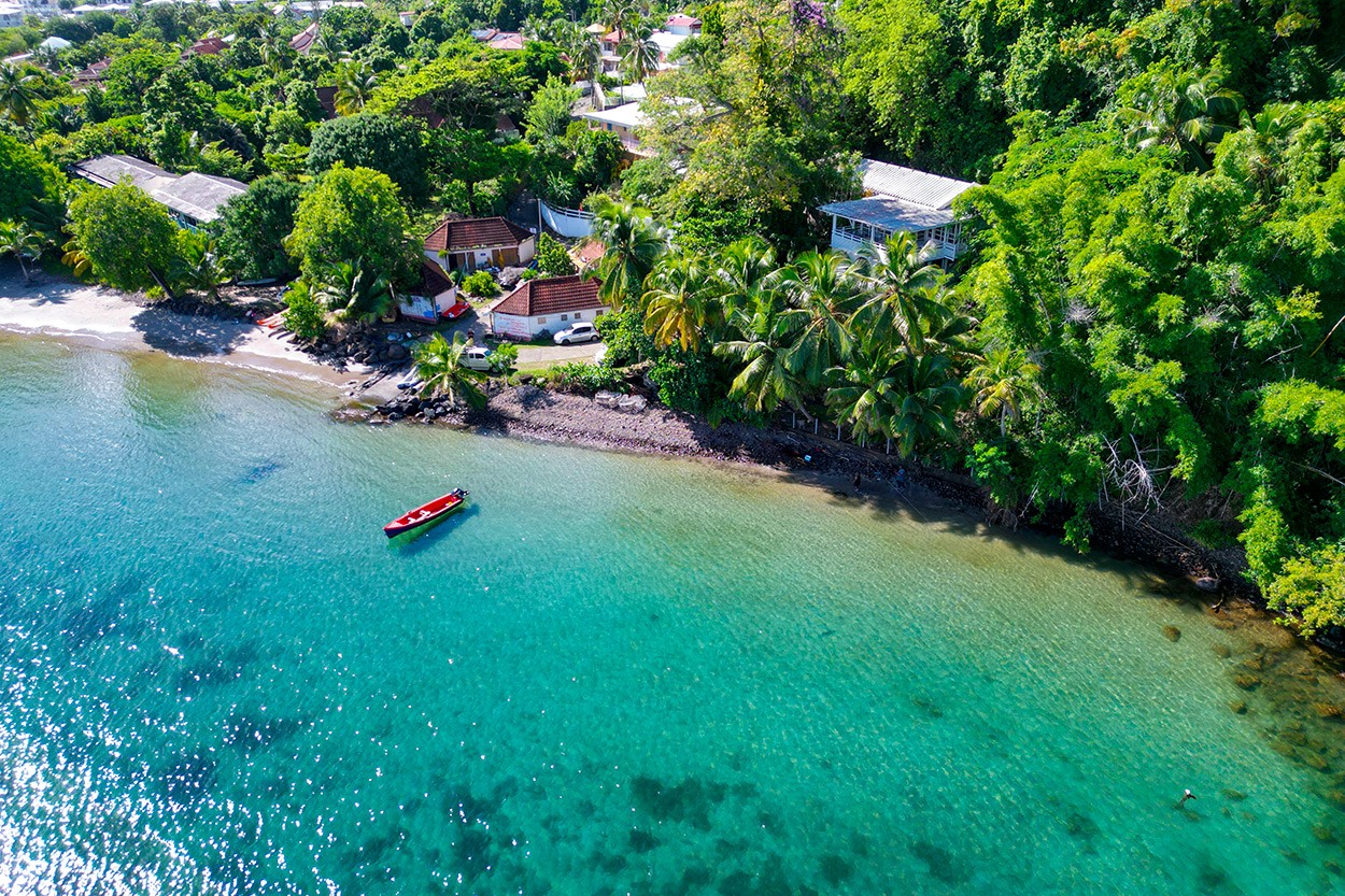 La DOUCEUR  Location Martinique haut de villa sur la plage de l'Anse à l'Ane 3 Ilets - 