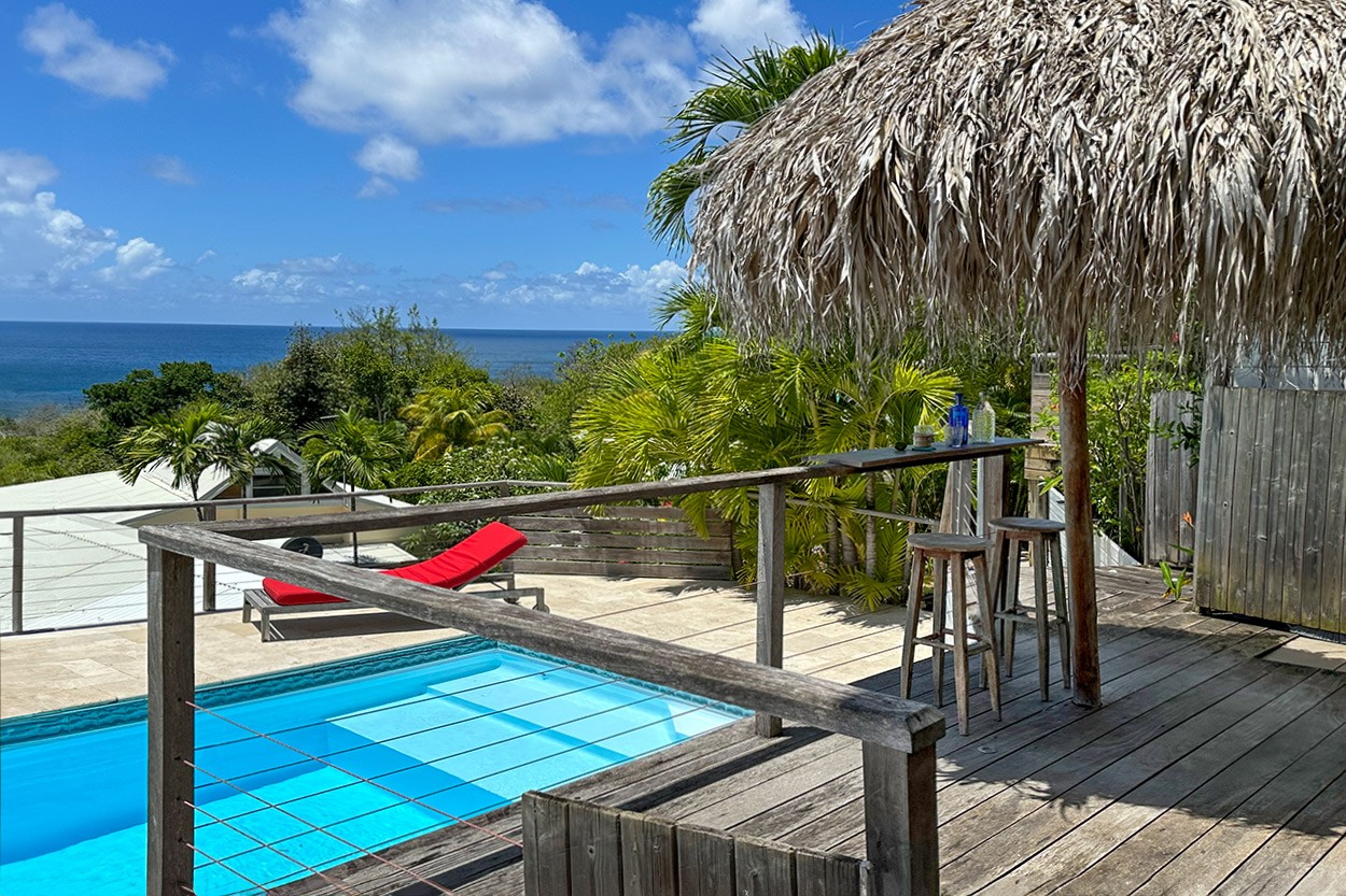 VUE TURQUOISE rental Tartane Martinique surfers' beach - Bienvenue à Vue Turquoise